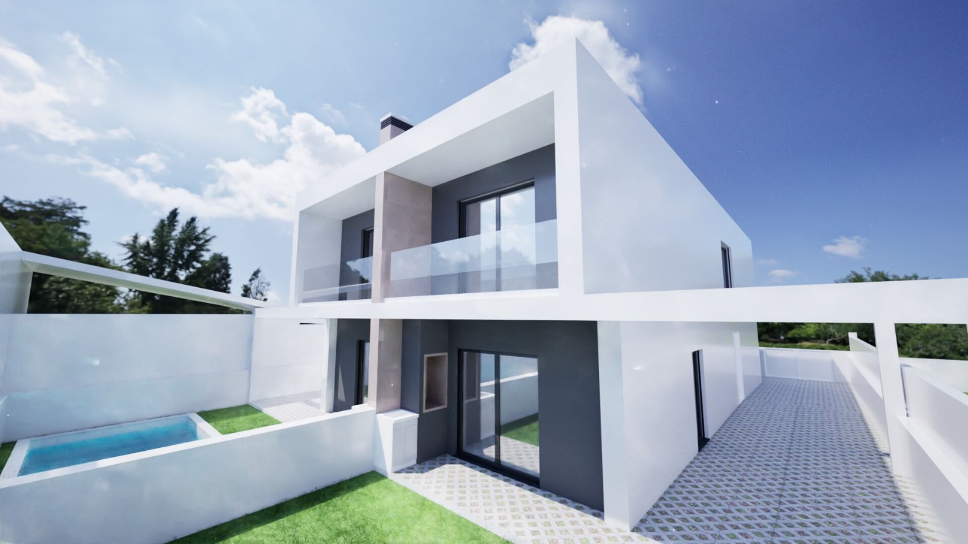 Moradia Geminada T3 com Piscina – Quinta das Laranjeiras, Fernão Ferro