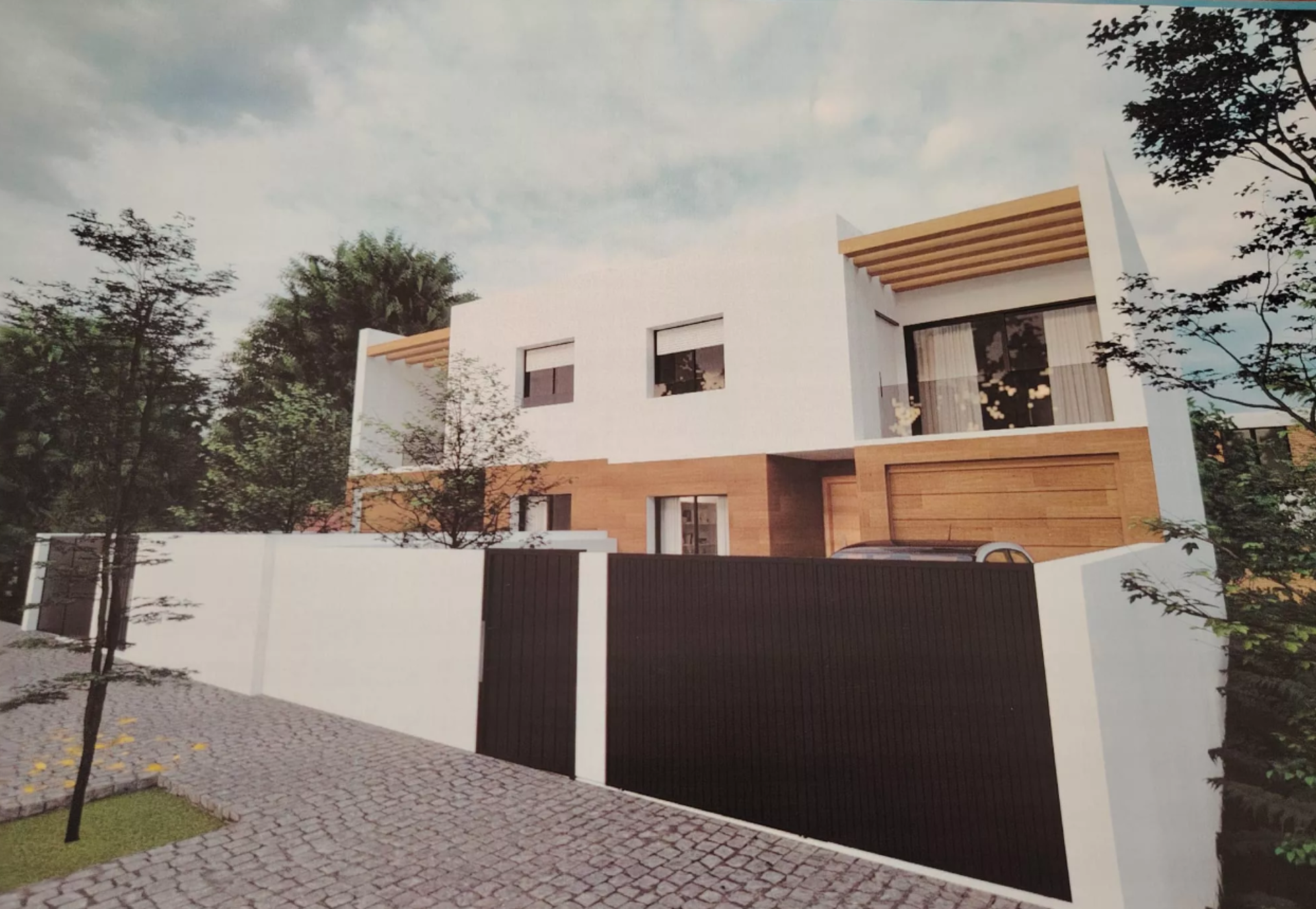 Moradia geminada T4 com garagem 