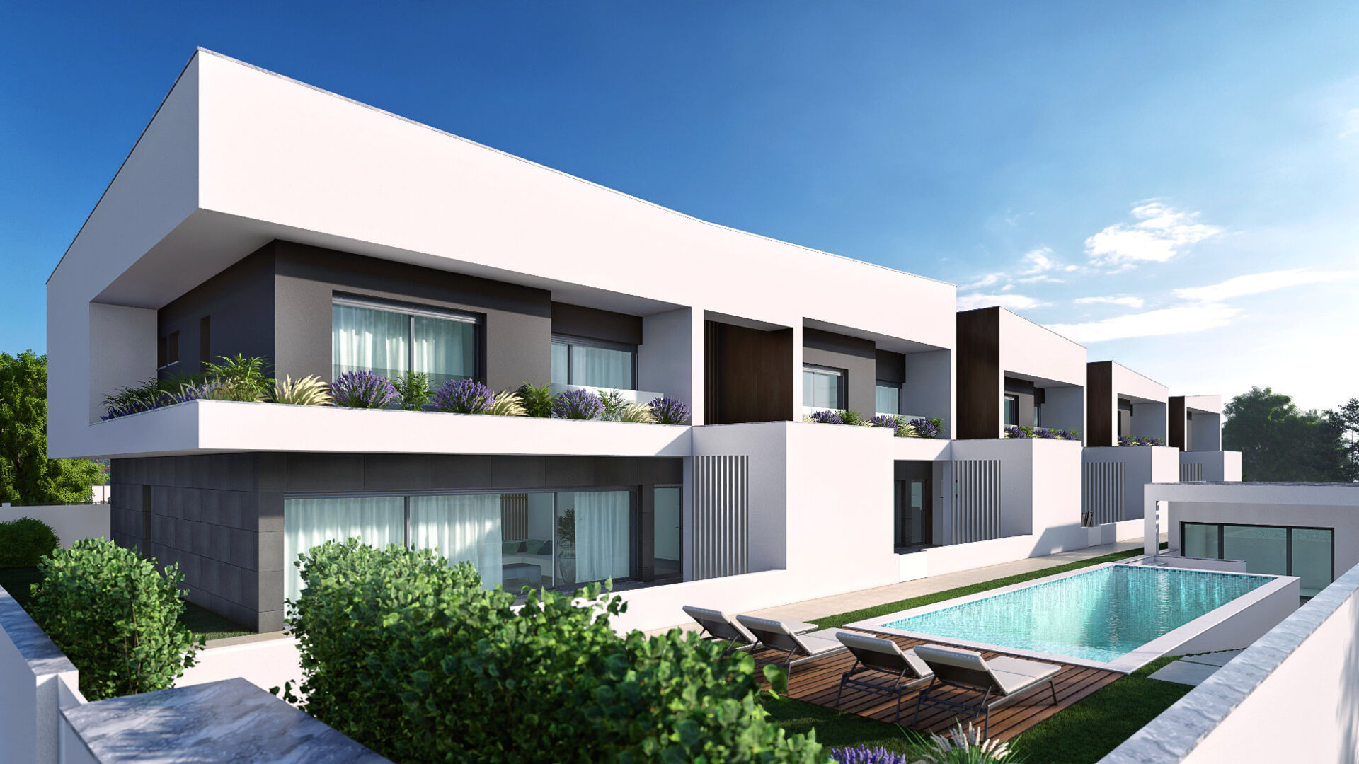 Imponente moradia contemporânea, em condomínio Privado, com piscina Fraçao C